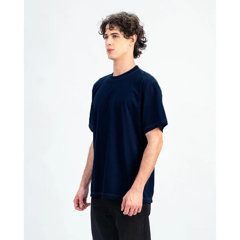 Erigo T-Shirt Contrast Stitch Vikas Navy - Kaos Unisex sold by Erigo product image thumbnail 3