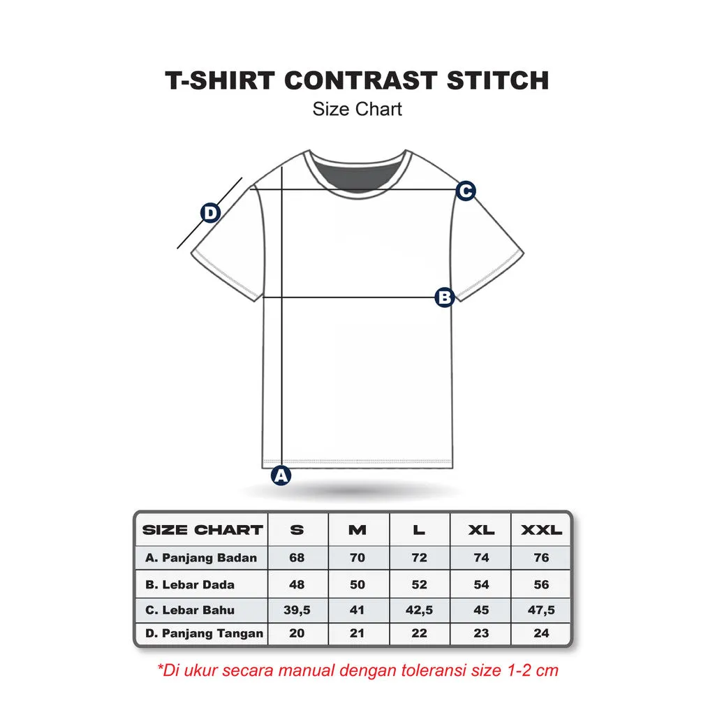 Erigo T-Shirt Contrast Stitch Vikas Navy - Kaos Unisex sold by Erigo product image thumbnail 5