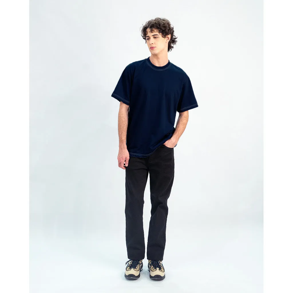 Erigo T-Shirt Contrast Stitch Vikas Navy - Kaos Unisex sold by Erigo product image thumbnail 4