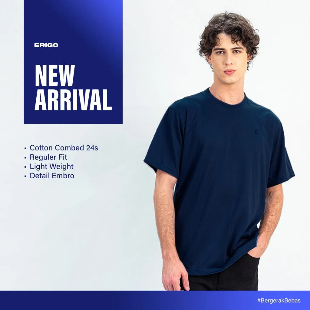 Erigo T-Shirt Embro Vedad Navy - Kaos Unisex sold by Erigo