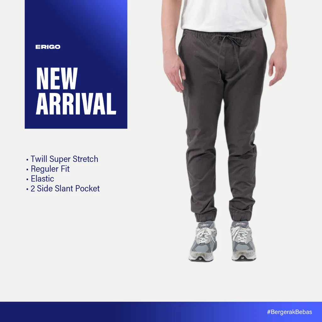 Erigo Jogger Pants Flexi Fit Rocrich Grey - Celana Panjang Jogger Unisex sold by Erigo