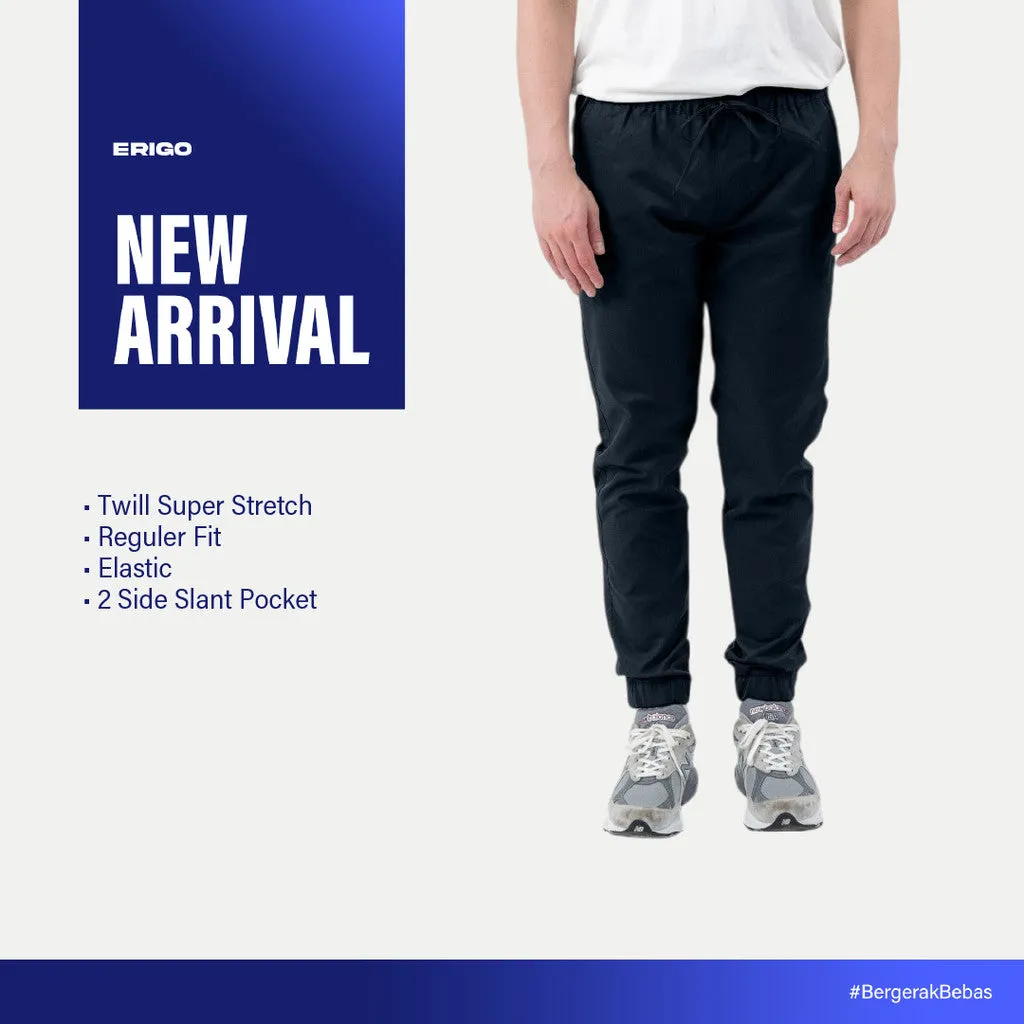 Erigo Jogger Pants Flexi Fit Raffael Navy - Celana Panjang Jogger Unisex sold by Erigo