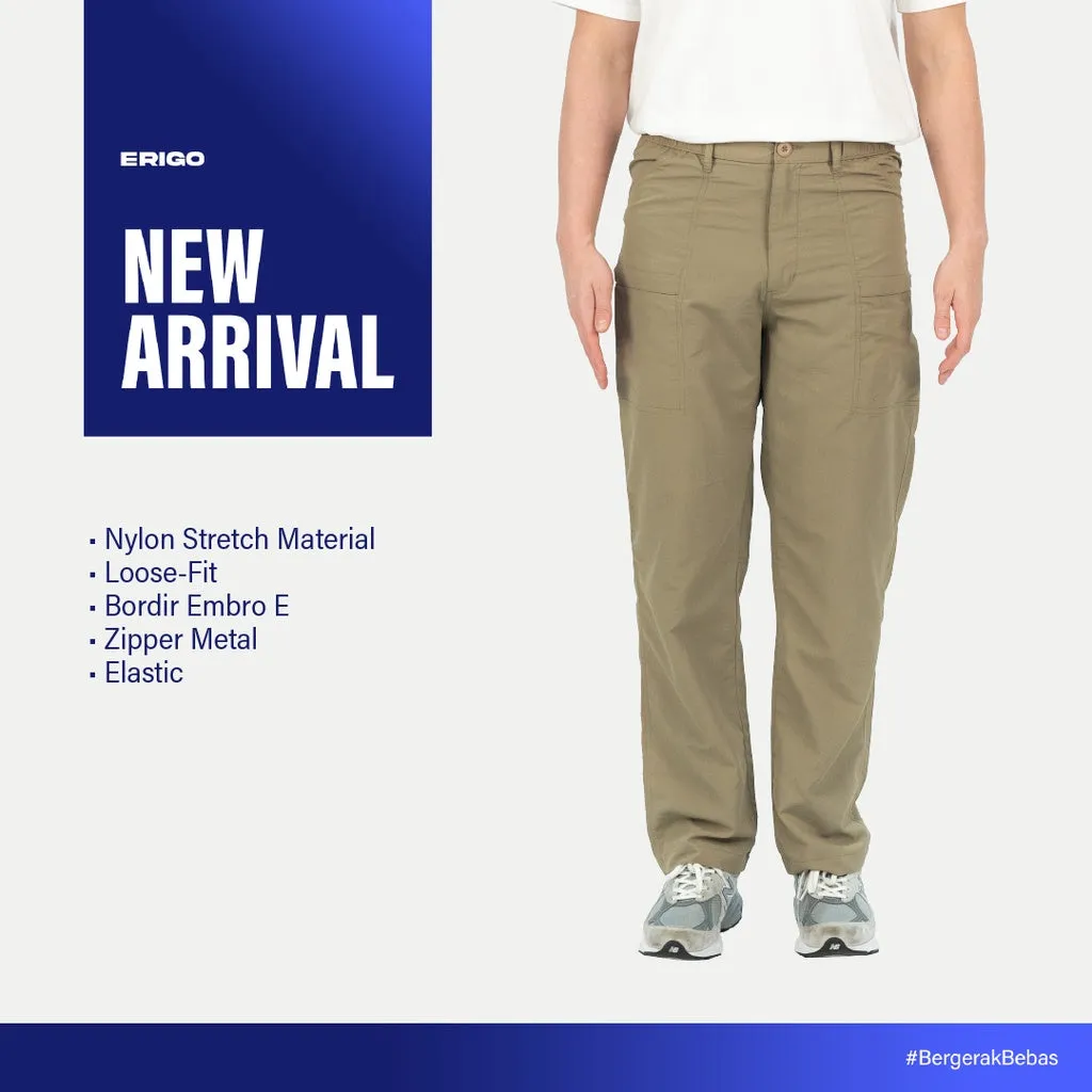 Erigo Cargo Pants Ut Salix Light Brown - Celana Panjang Cargo Unisex sold by Erigo