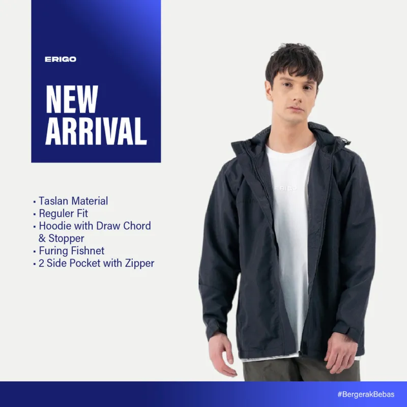 Erigo Parka Jacket Vickey Asphalt - Jaket Parka Unisex sold by Erigo