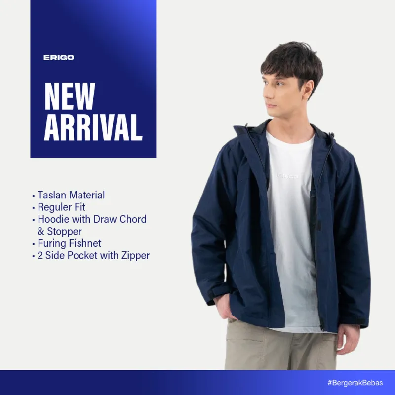 Erigo Parka Jacket Vart Navy - Jaket Parka Unisex sold by Erigo
