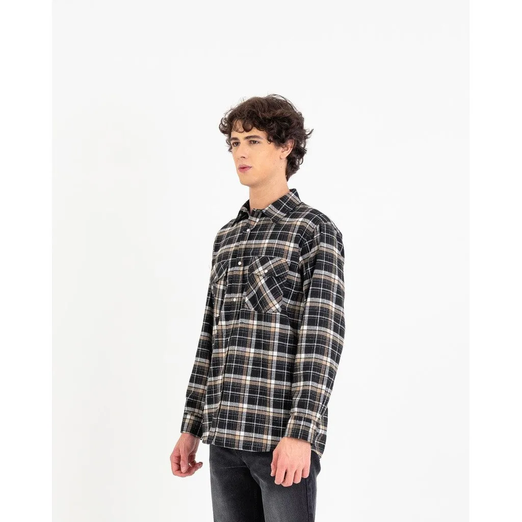 Erigo Flannel Shirt Noraiz Black Unisex sold by Erigo product image thumbnail 3