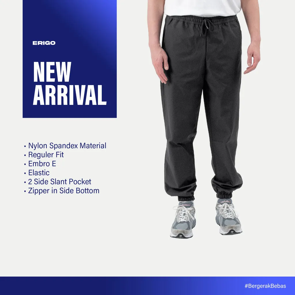 Erigo Jogger Pants Zipper Xenos Dark Grey - Celana Panjang Jogger Unisex sold by Erigo