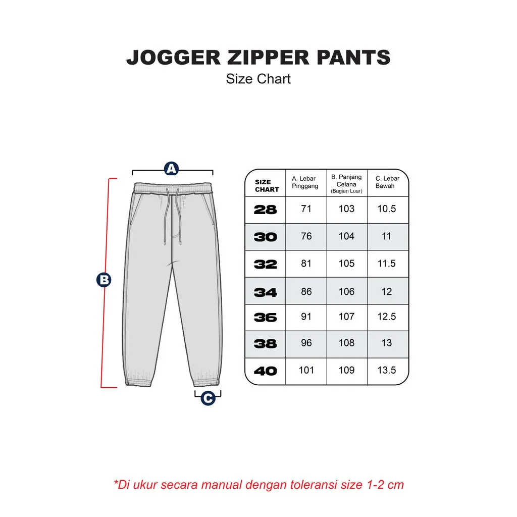 Erigo Jogger Pants Zipper Xaime Black - Celana Panjang Jogger Unisex sold by Erigo product image thumbnail 5