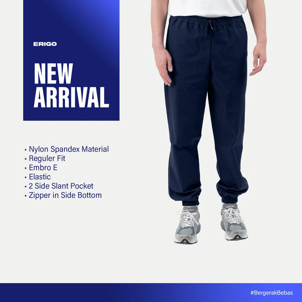 Erigo Jogger Pants Zipper Xackery Navy - Celana Panjang Jogger Unisex sold by Erigo