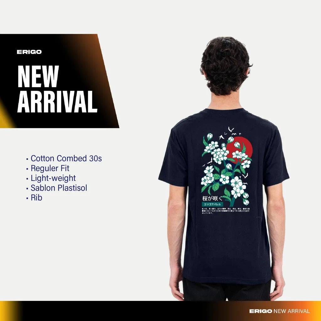 Erigo T-Shirt Ushijama Navy - Kaos Unisex sold by Erigo product image thumbnail 5