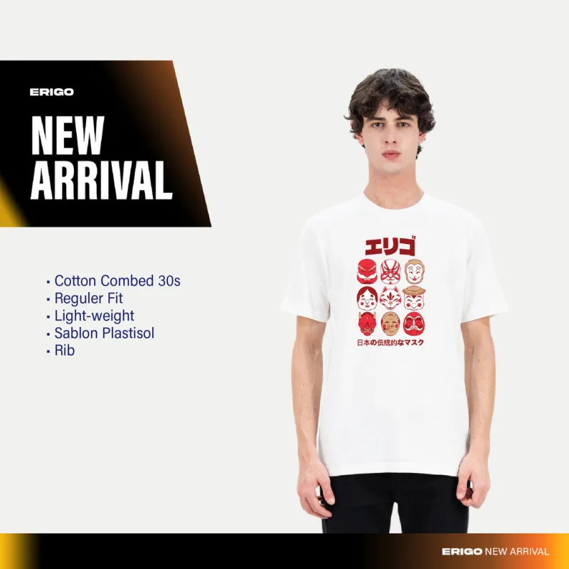 Erigo T-Shirt Ueda White - Kaos Unisex sold by Erigo