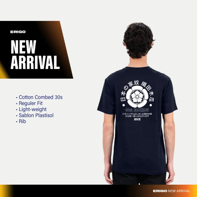 Erigo T-Shirt Umeda Navy - Kaos Unisex sold by Erigo