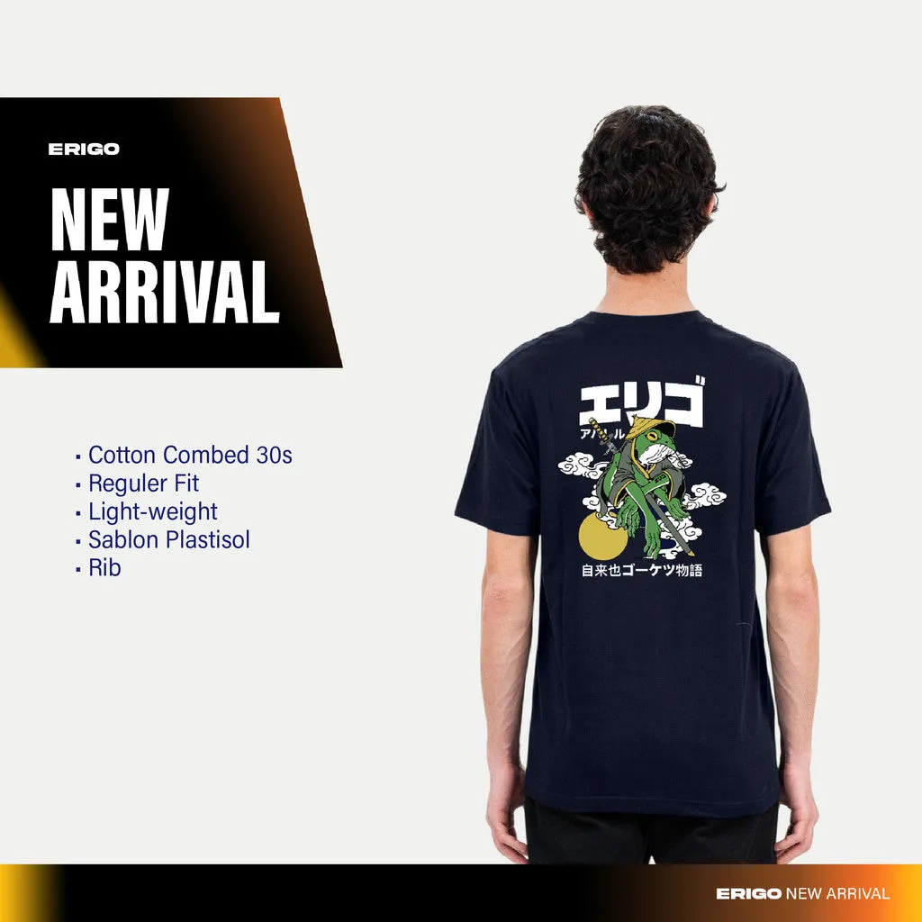 Erigo T-Shirt Utagawa Navy - Kaos Unisex sold by Erigo product image thumbnail 5
