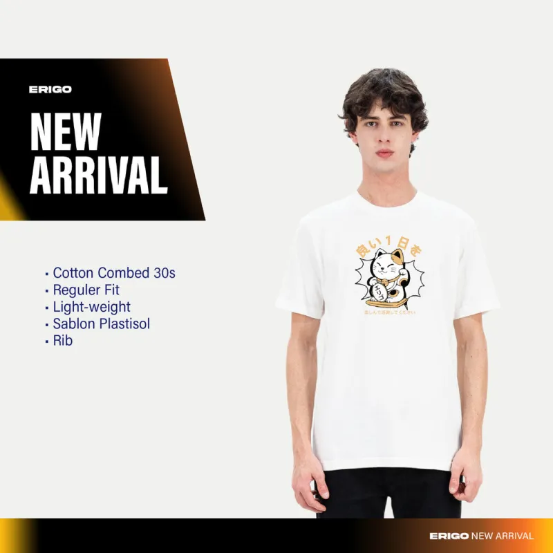 Erigo T-Shirt Uwabami White - Kaos Unisex sold by Erigo