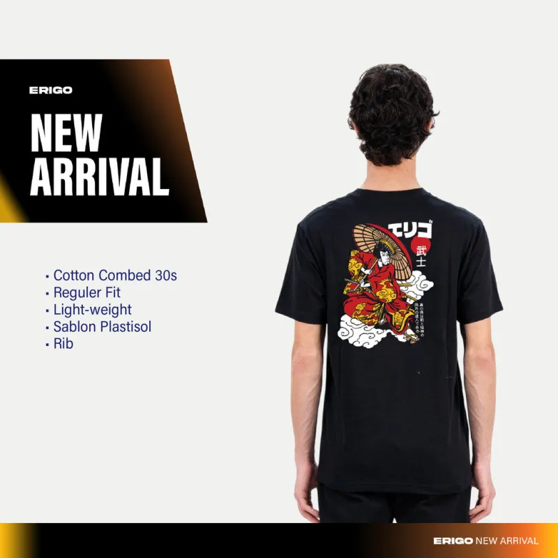 Erigo T-Shirt Ukyo Black - Kaos Unisex sold by Erigo