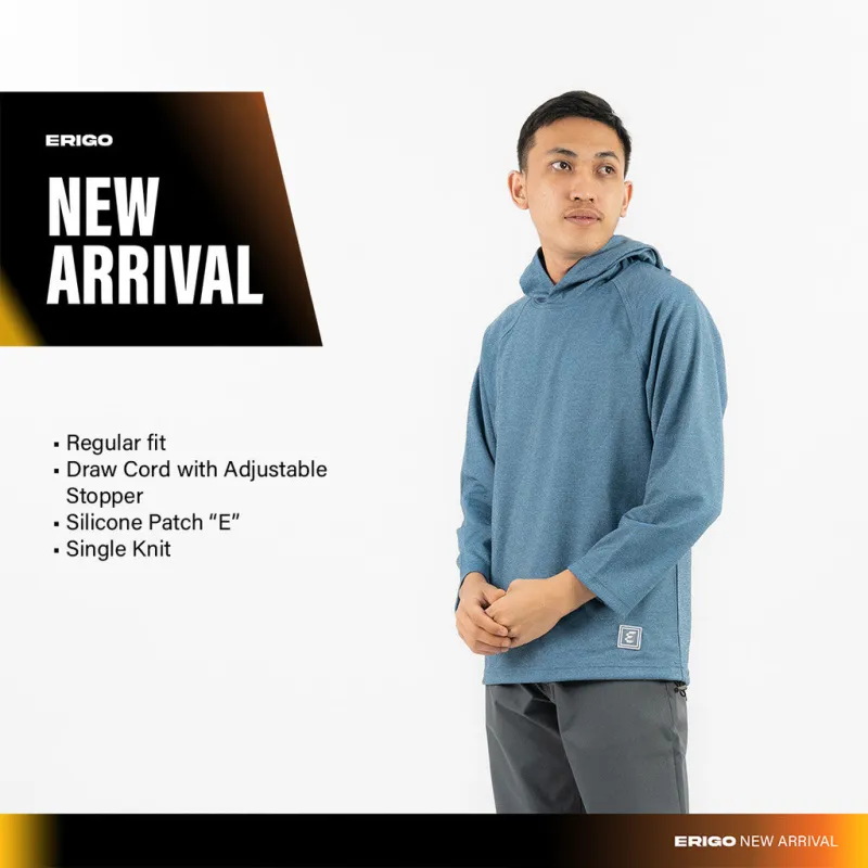 Erigo Long Sleeve Hoodie Tees Moses Blue - Kaos Hoodie Lengan Panjang Unisex sold by Erigo