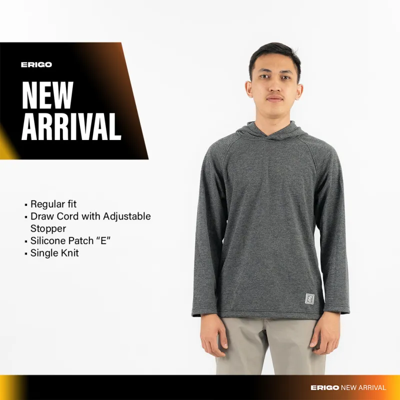 Erigo Long Sleeve Hoodie Tees Marvin Black - Kaos Hoodie Lengan Panjang Unisex sold by Erigo