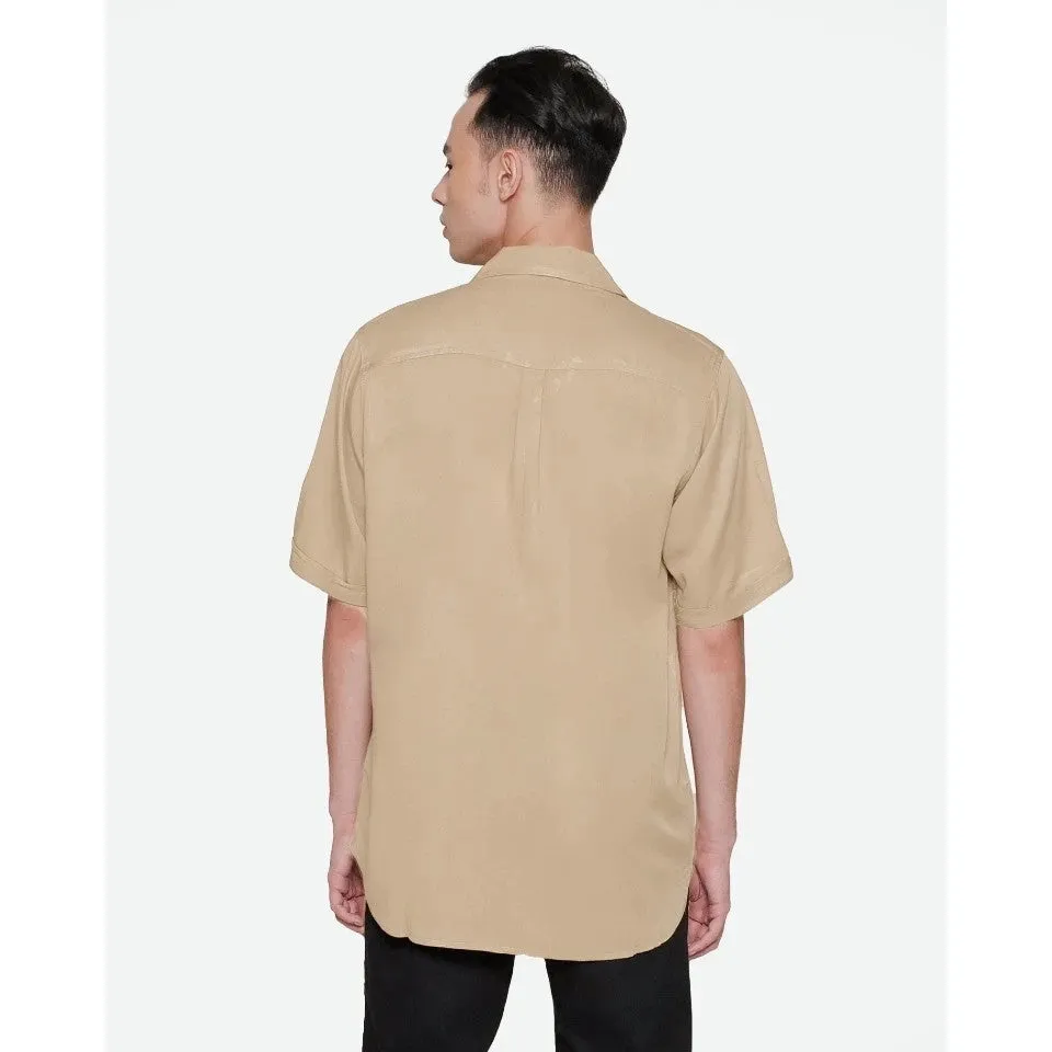Erigo Paket Hemat Short Shirt Aera Khaki + T-Shirt Basic Meghan Black Unisex sold by Erigo product image thumbnail 2