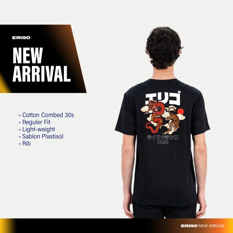 Erigo T-Shirt Uyama Black - Kaos Unisex sold by Erigo