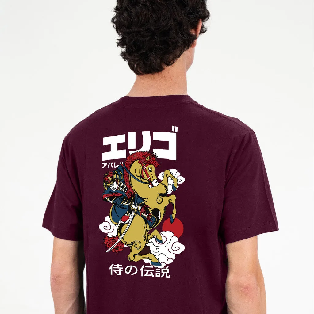 Erigo T-Shirt Umikawa Maroon - Kaos Unisex sold by Erigo product image thumbnail 2