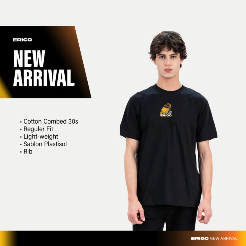 Erigo T-Shirt Gavin Black - Kaos Unisex sold by Erigo