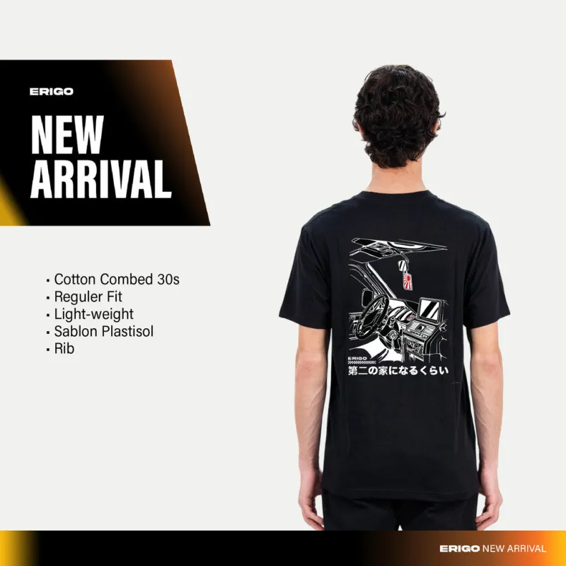 Erigo T-Shirt Gaser Black - Kaos Unisex sold by Erigo