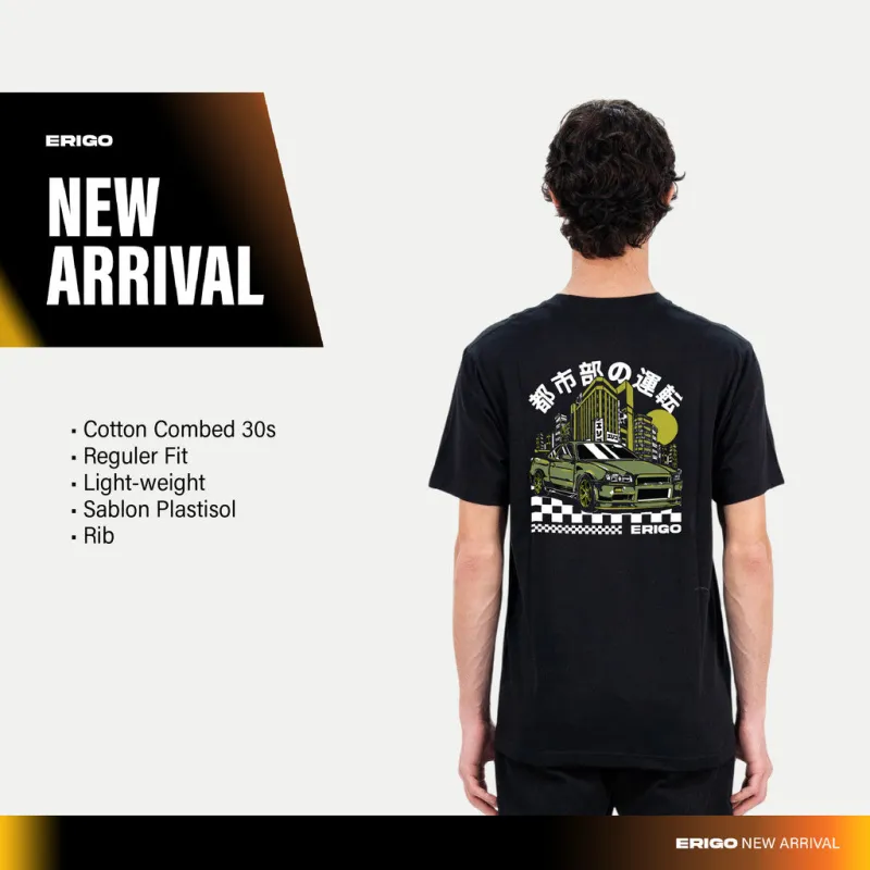 Erigo T-Shirt Griffin Black - Kaos Unisex sold by Erigo