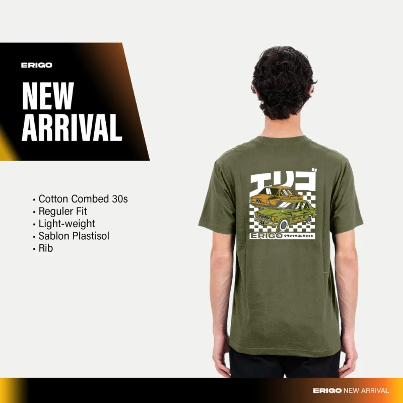 Erigo T-Shirt Gyan Olive - Kaos Unisex sold by Erigo