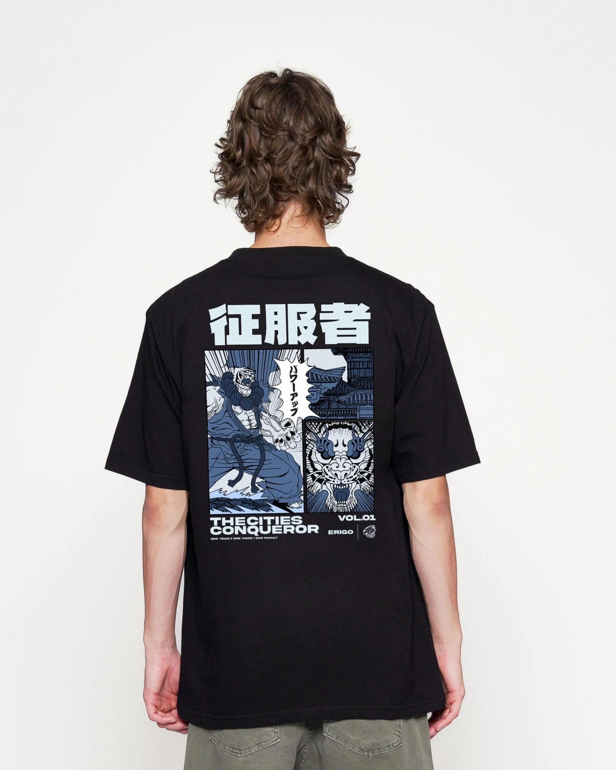 Erigo T-Shirt Oversize | Evos Roar Tiger Black Unisex Voucher Diamond sold by Erigo product image thumbnail 2