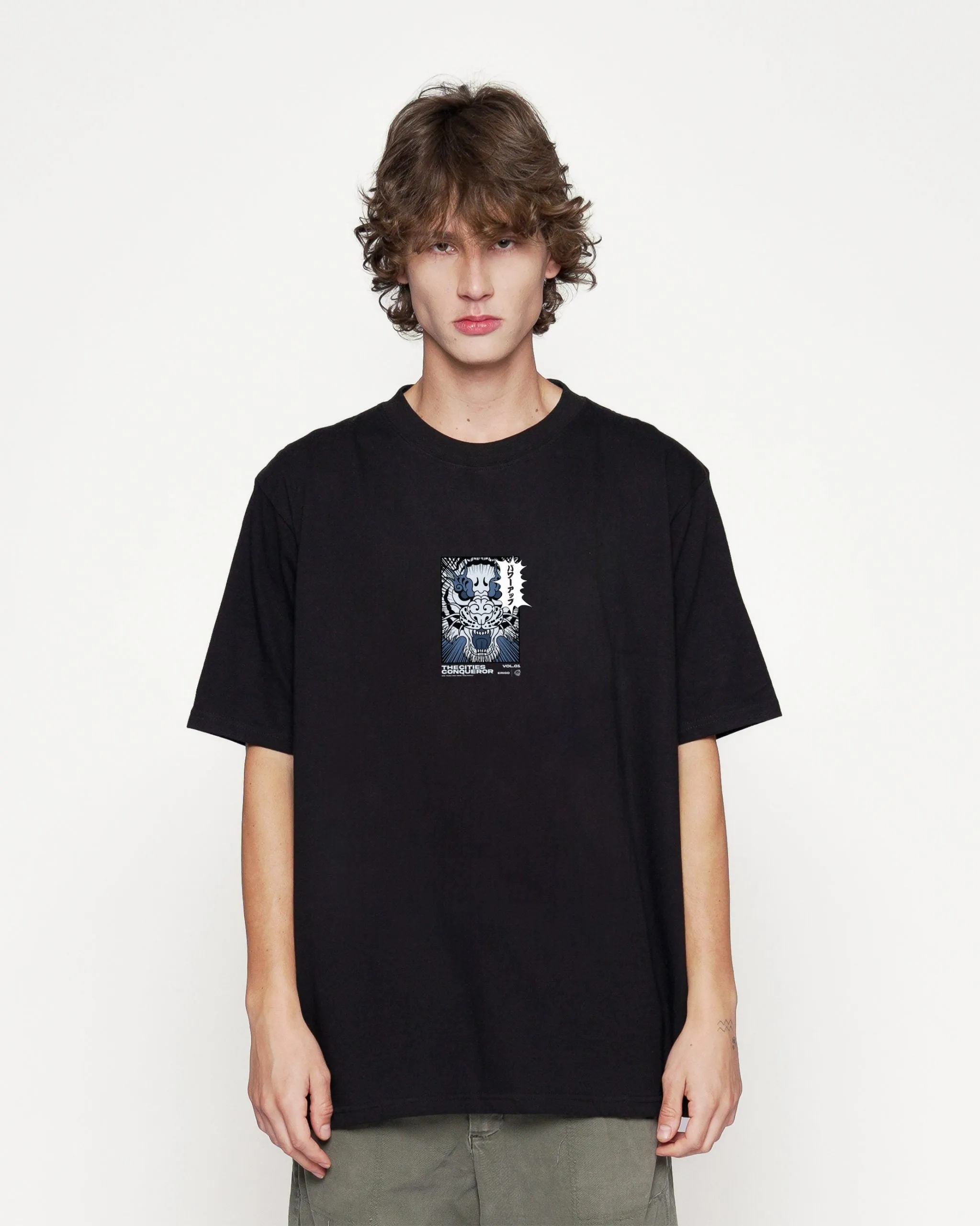 Erigo T-Shirt Oversize | Evos Roar Tiger Black Unisex Voucher Diamond sold by Erigo product image thumbnail 3