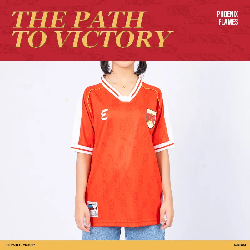 Erigo Jersey Aflamara Red Freya - Kaos Jersey Unisex sold by Erigo