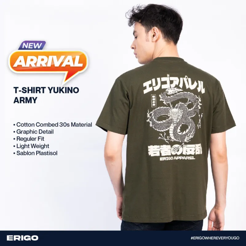 Erigo T-Shirt Yukino Army Unisex sold by Erigo
