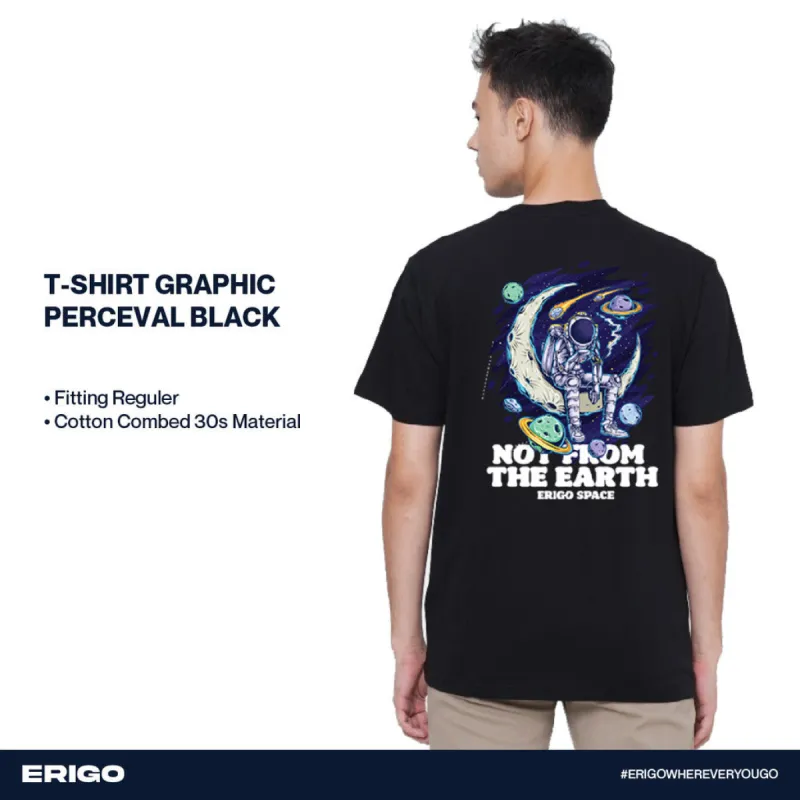 Erigo T-Shirt Graphic Perceval Black sold by Erigo