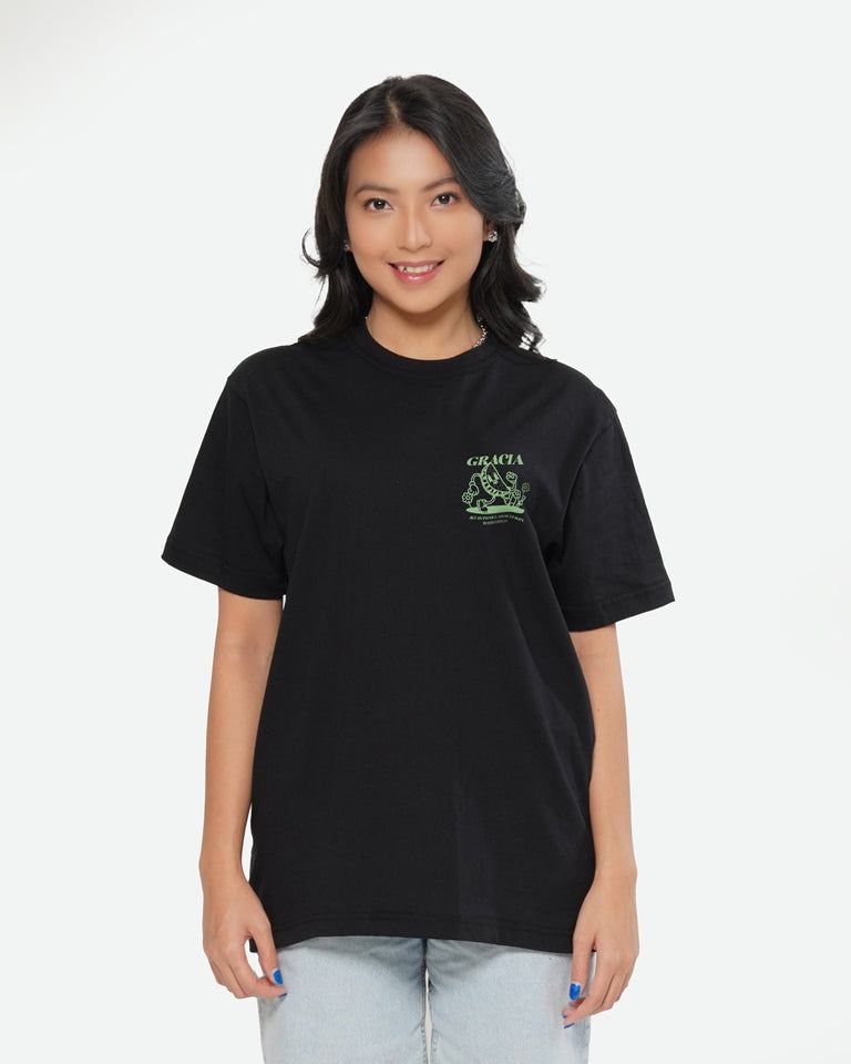 Erigo T-Shirt Oversize JKT48 Team Gracia Black Unisex sold by Erigo