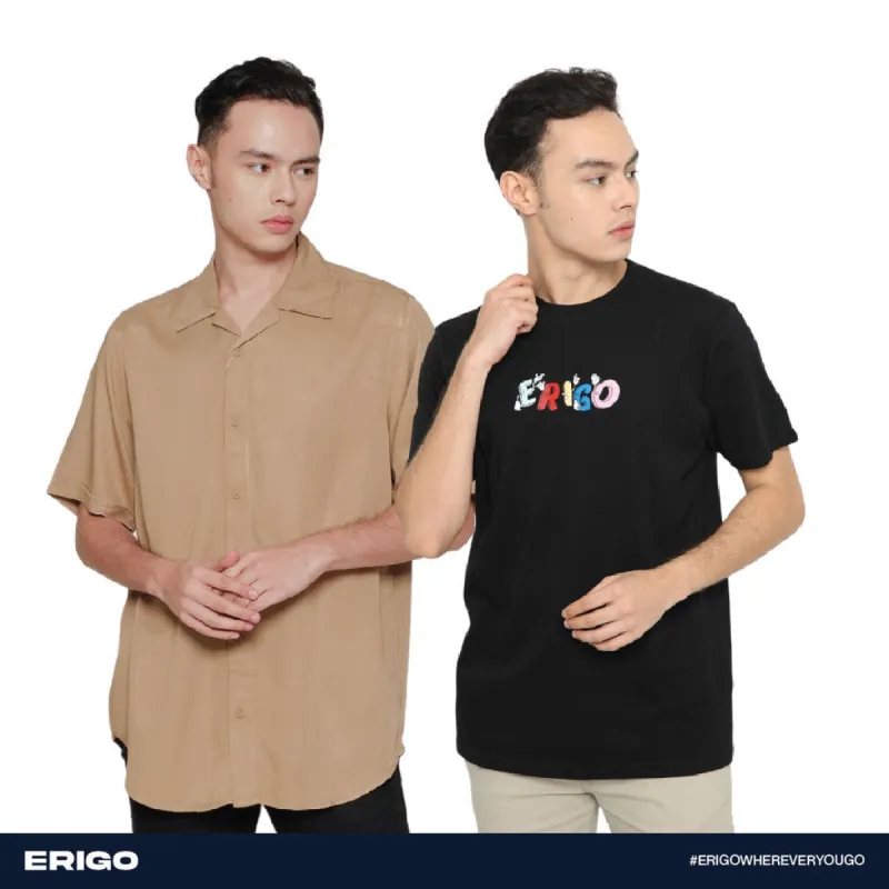 Erigo Buy 1 Get 2 T-Shirt & Shirt Bundling A | Aera Khaki dan Vintage Gang sold by Erigo