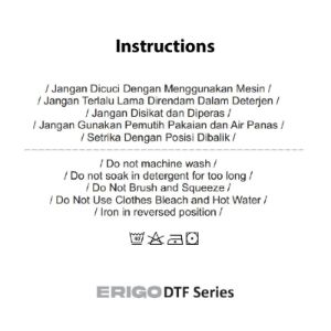 Erigo T-shirt Oversize DTF Series Aito Black sold by Erigo