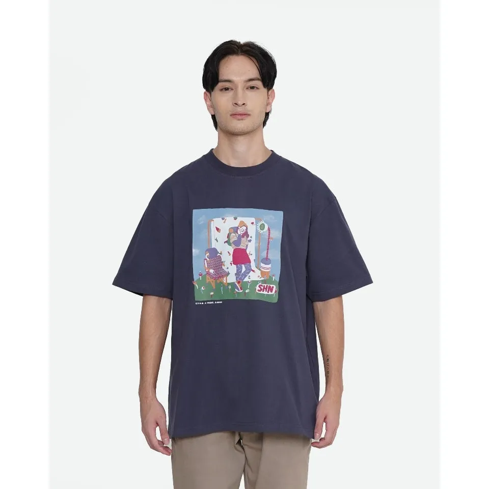 Erigo T-Shirt Shani JKT48 Navy By Ummi Damas sold by Erigo