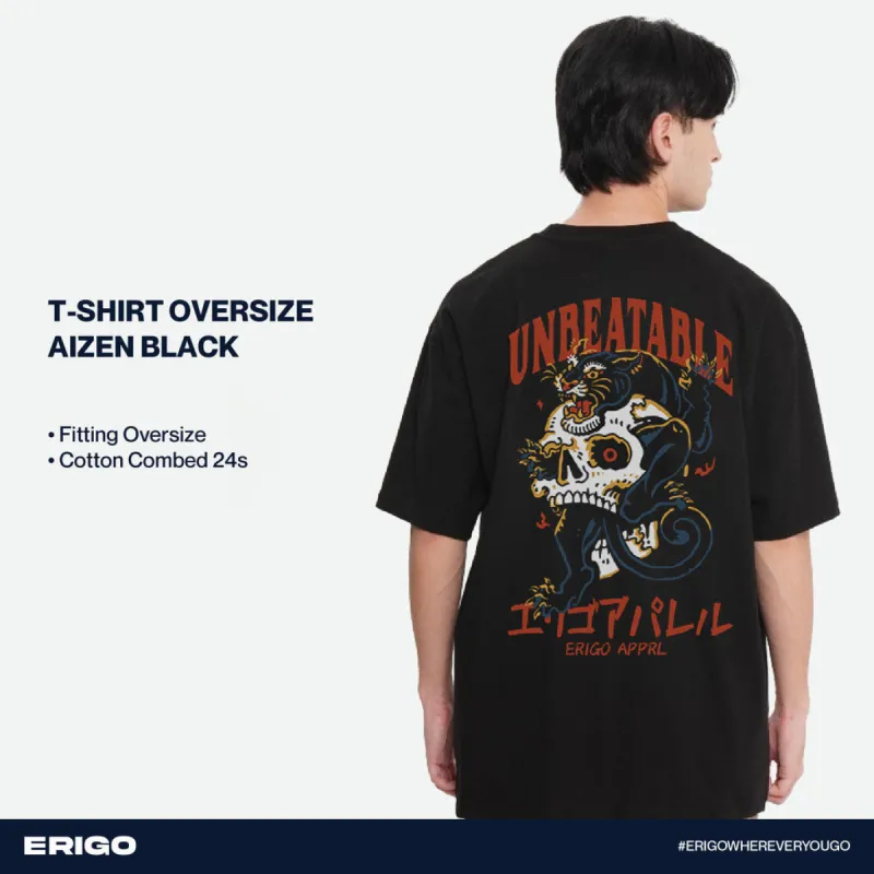 Erigo T-Shirt Oversize Graphic Series Aizen Black sold by Erigo