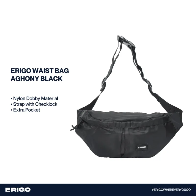 Erigo Waist Bag Aghony Black sold by Erigo
