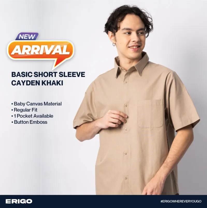 Erigo Basic Short Sleeve Cayden Khaki Unisex sold by Erigo