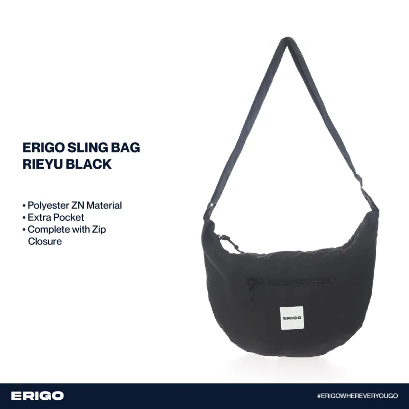Erigo Sling Bag Rieyu Black sold by Erigo