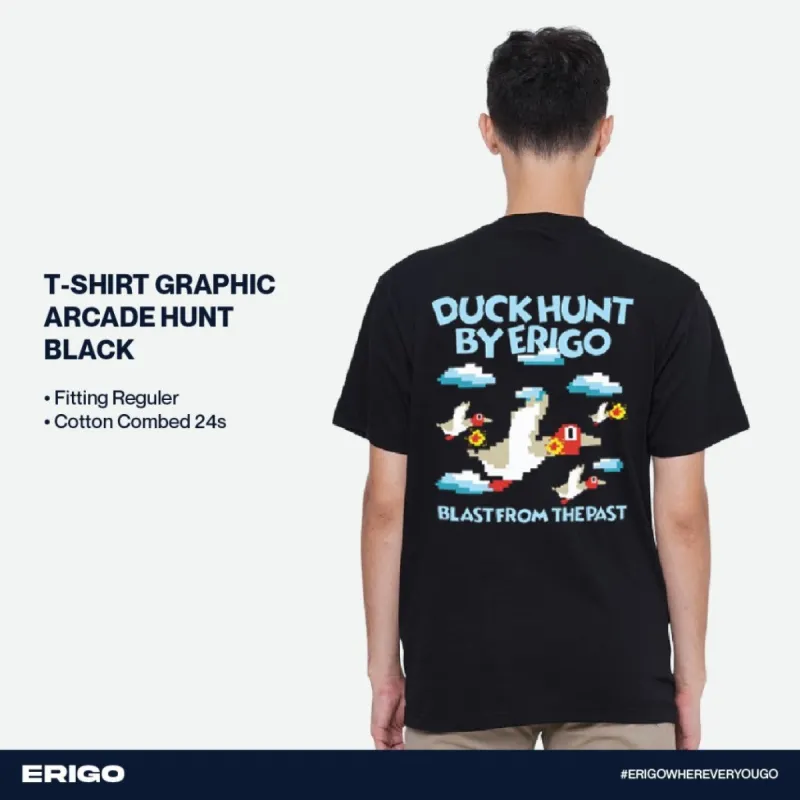 Erigo T-Shirt Graphic Hunt Black sold by Erigo