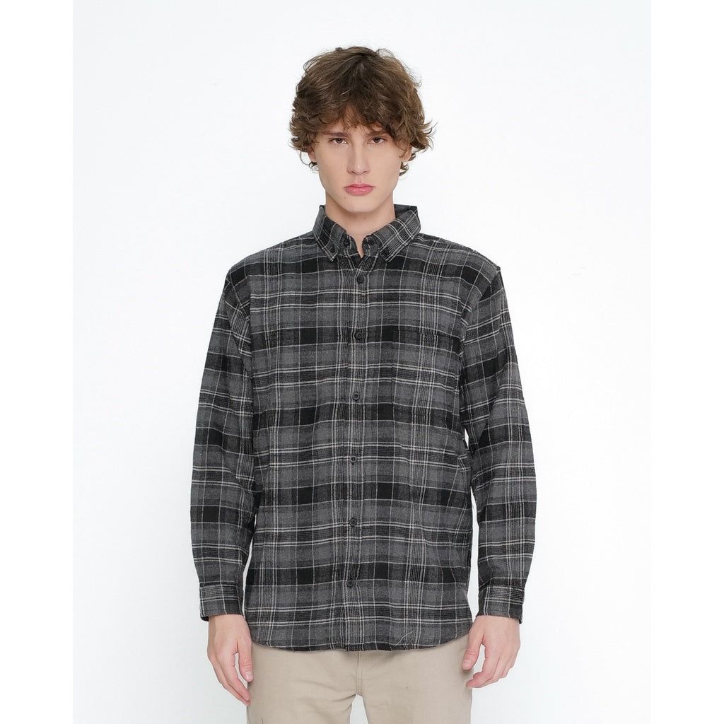 Erigo Flannel Aimery Black sold by Erigo