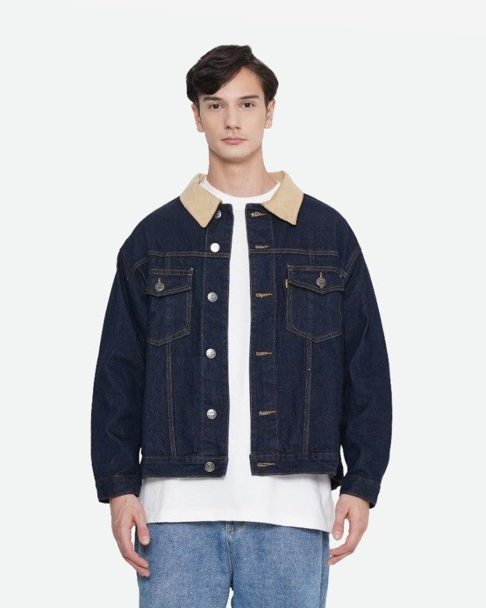 Erigo Denim Jacket Corduroy Collar Hino Mud Blue sold by Erigo product image thumbnail 5