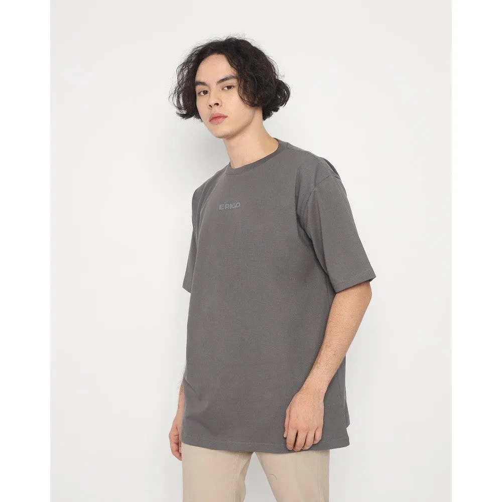 Erigo T-Shirt Oversize Brodryck Dark Grey Unisex Unisex sold by Erigo