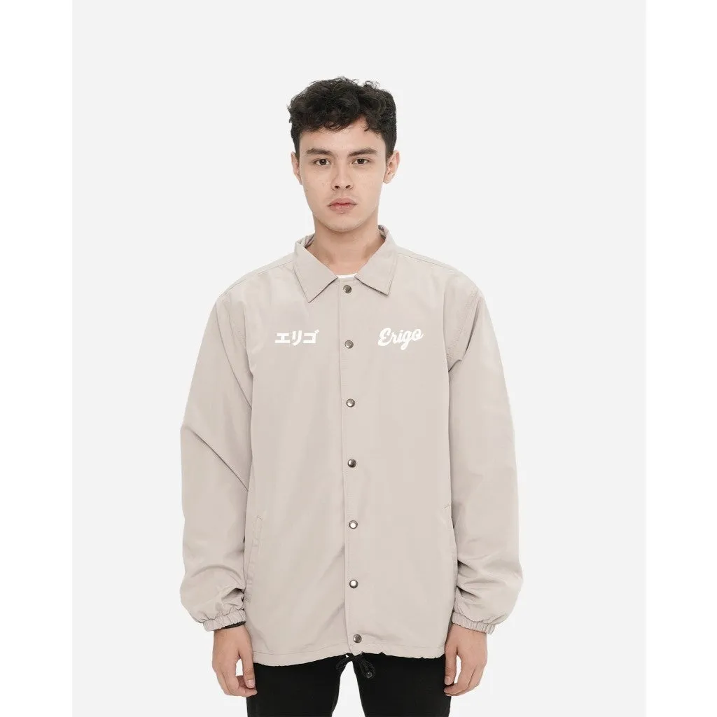 Erigo Fujinkai Coach Jacket Graphic Ryuja Khaki sold by Erigo product image thumbnail 2