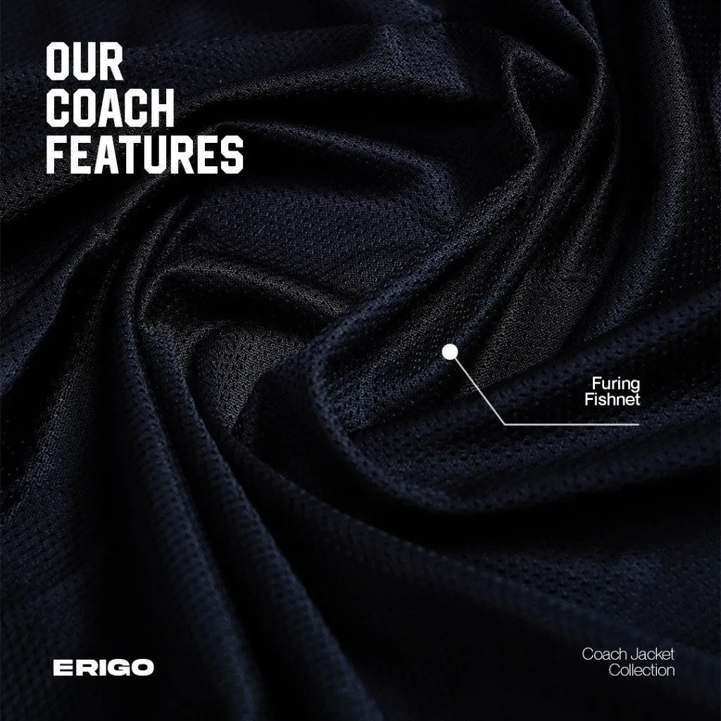 Erigo Fujinkai Coach Jacket Graphic Ryuja Khaki sold by Erigo product image thumbnail 4