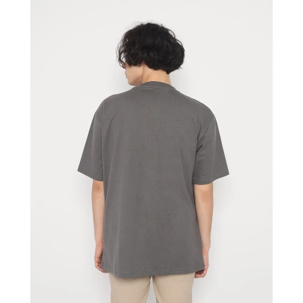 Erigo T-Shirt Oversize Brodryck Dark Grey Unisex Unisex sold by Erigo product image thumbnail 3