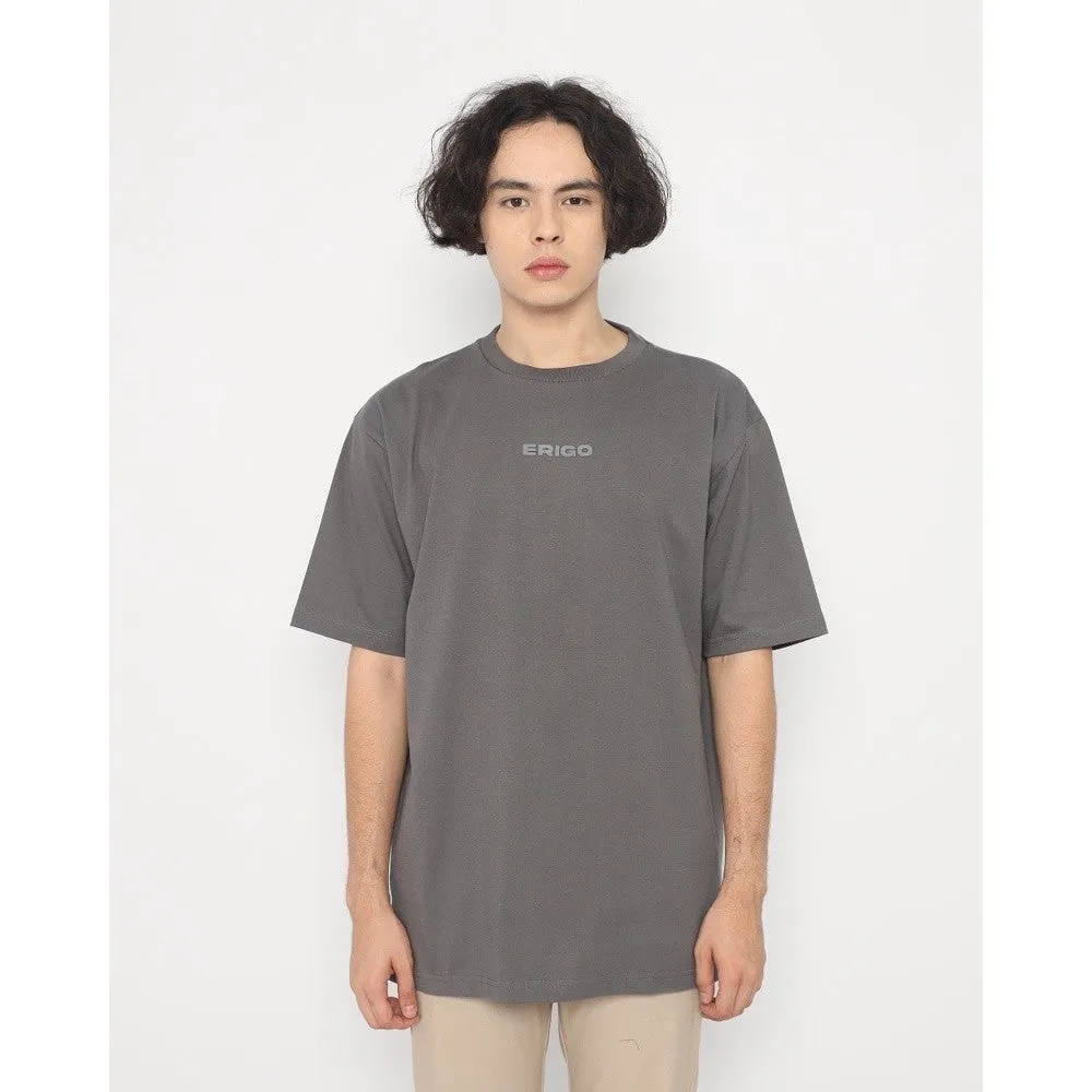 Erigo T-Shirt Oversize Brodryck Dark Grey Unisex Unisex sold by Erigo product image thumbnail 2