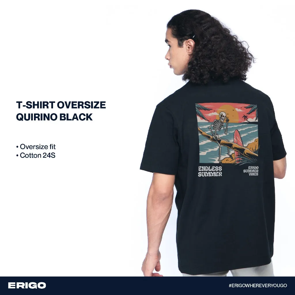 Erigo T-Shirt Oversize Graphic Series Quirino Black sold by Erigo